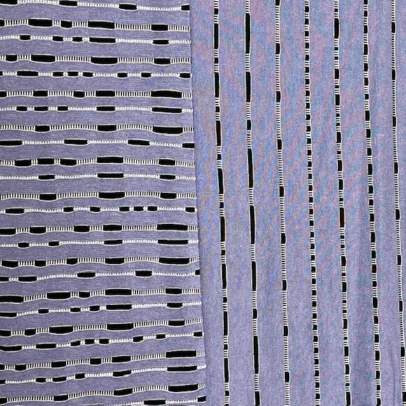 Magellan's Comfy Travel Tunic 3/4 Sleeves - Lavender-Blue/Black - M - Picture 7 of 8